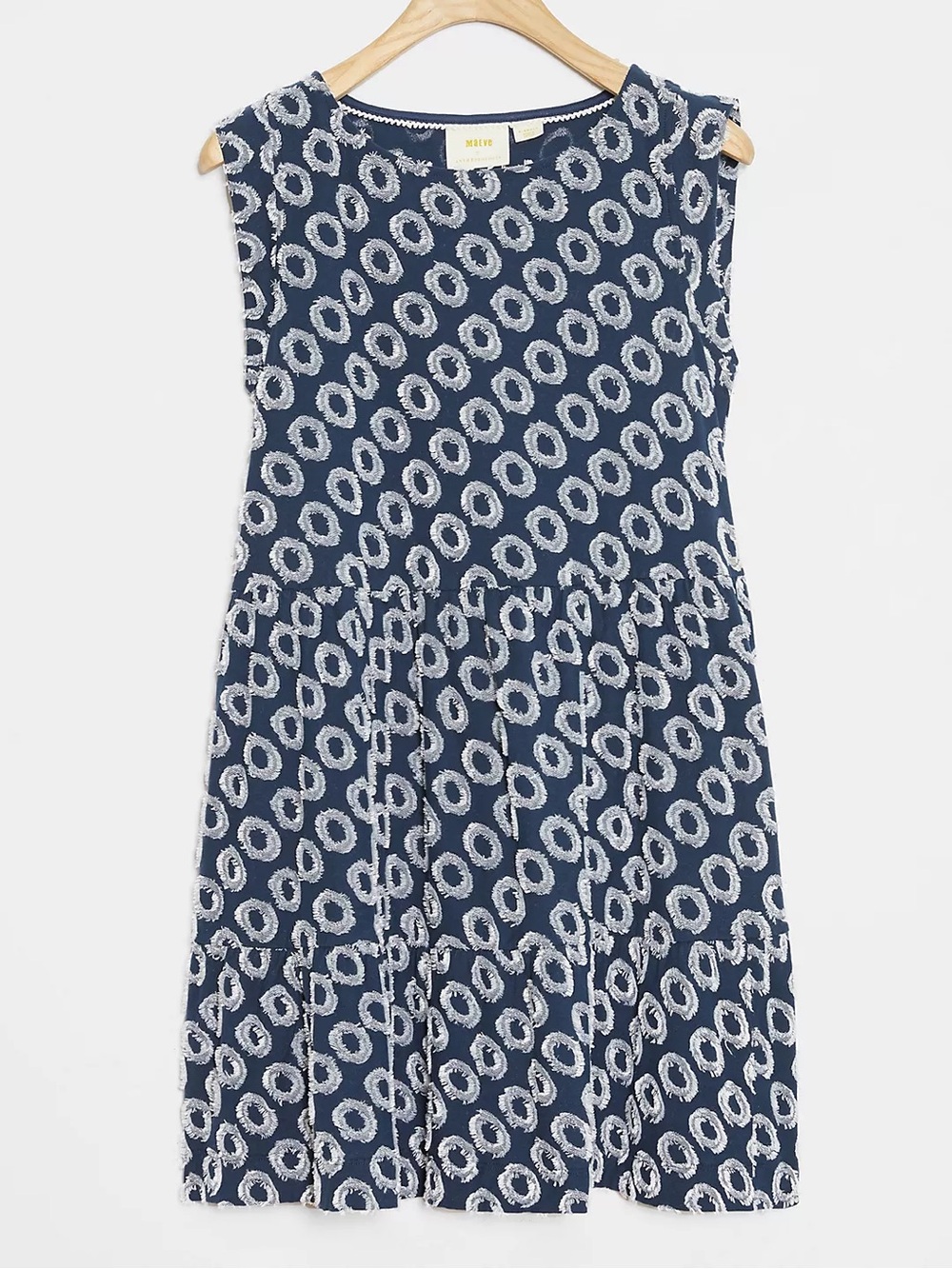 Maeve | M | by Anthropologie Lisanne Textured Tunic Dress in Navy